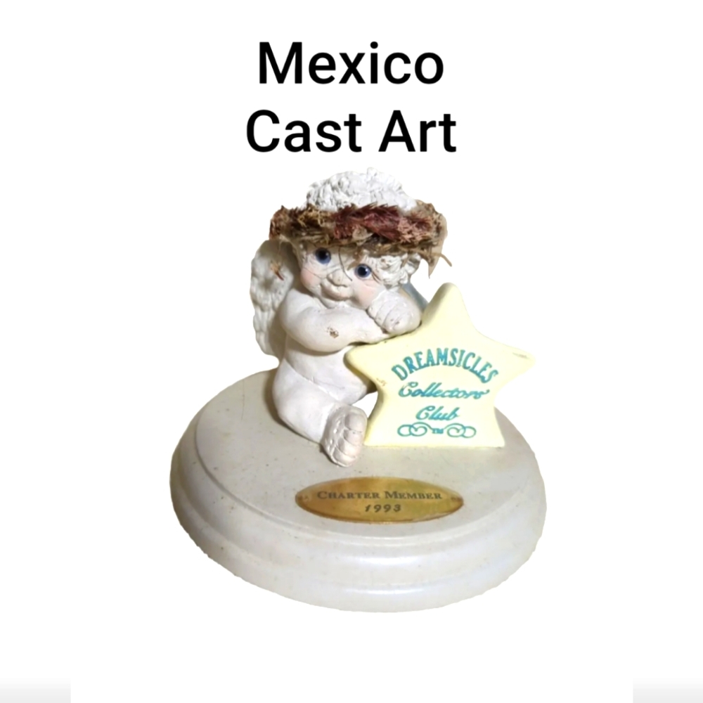 Dreamsicles 💚Collector's Club Display Cast Art 1991 Mexico Label on Bottom